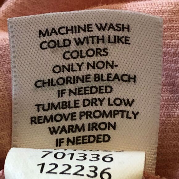 J. Jill Women's Peach Corduroy Button-Up Top - Picture 4 of 7